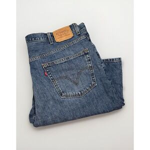 Levis 550 Men's Shorts Size 40 Blue Denim Jorts Regular Fit Medium Wash‎ Y2K